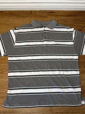 Ralph Lauren inspired Mens Mtall Classic Fit Striped Short Sleeve Polo Shirt